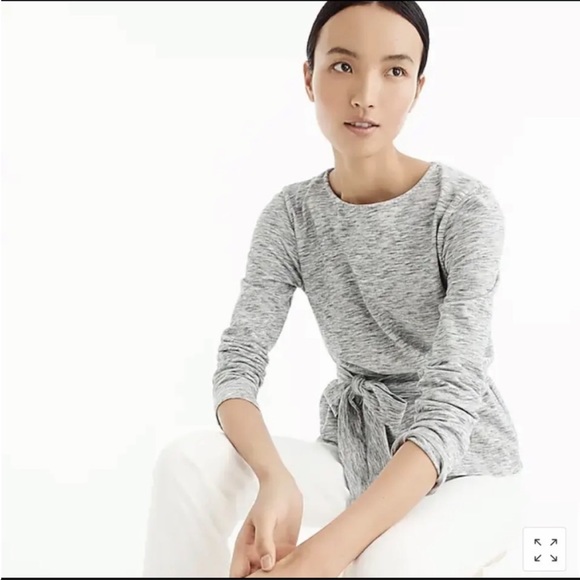 J.Crew black belted cross back top size large - Picture 11 of 11